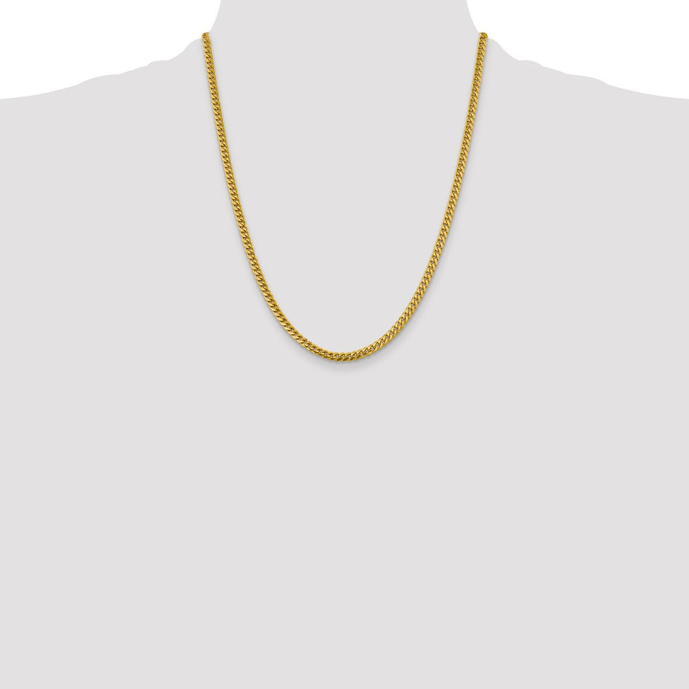 Shop 14K Solid Miami Cuban Link Chain - 22 Inch, 4.25mm, Stylish & Affordable!