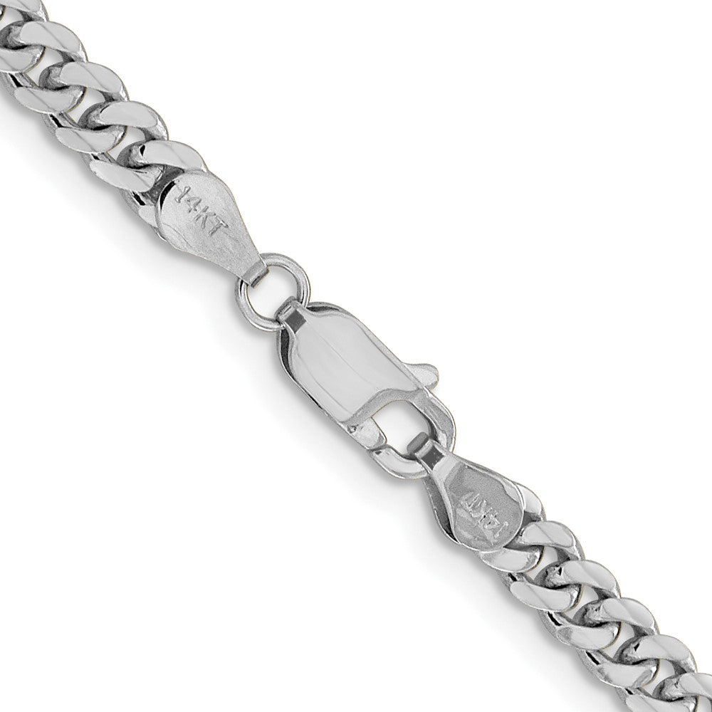 Shop Luxury 14K White Gold Miami Cuban Link Chain 4.25mm - Stylish & Durable