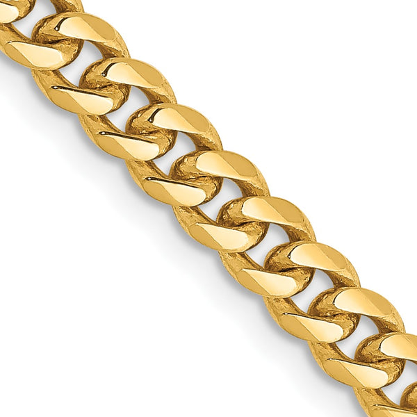 14K Gold Miami Cuban Link Chain - 18" 4.25mm