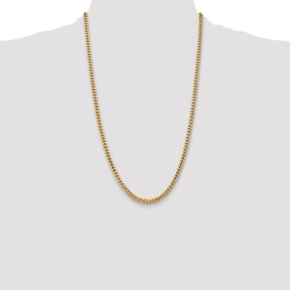 High-Quality 14K Gold 26" Miami Cuban Link Chain - Stylish 4.3mm Design