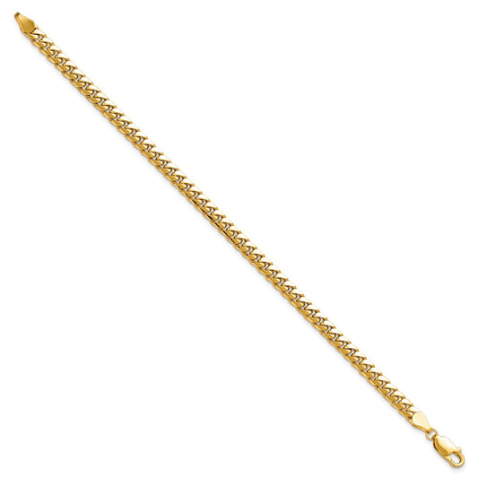 Exclusive 14K Solid Miami Cuban Link Bracelet - 7 Inch, 4.3mm, Stylish Value!