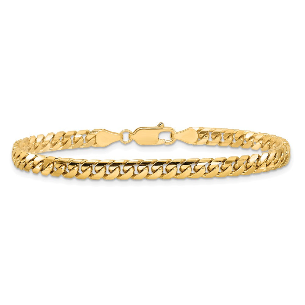 Exclusive 14K Solid Miami Cuban Link Bracelet - 7 Inch, 4.3mm, Stylish Value!