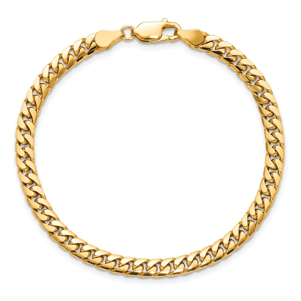 Exclusive 14K Solid Miami Cuban Link Bracelet - 7 Inch, 4.3mm, Stylish Value!