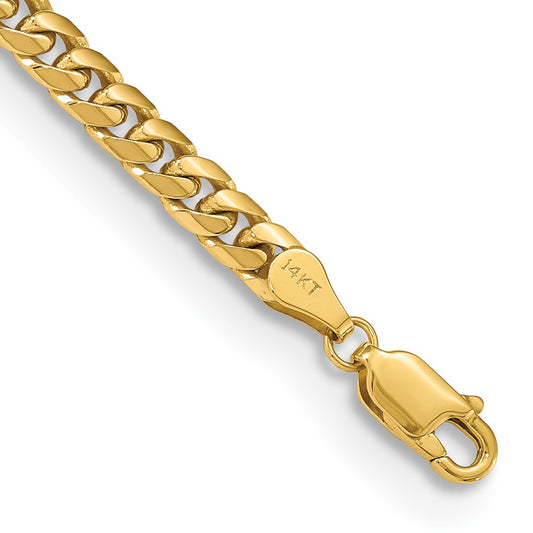 Exclusive 14K Solid Miami Cuban Link Bracelet - 7 Inch, 4.3mm, Stylish Value!
