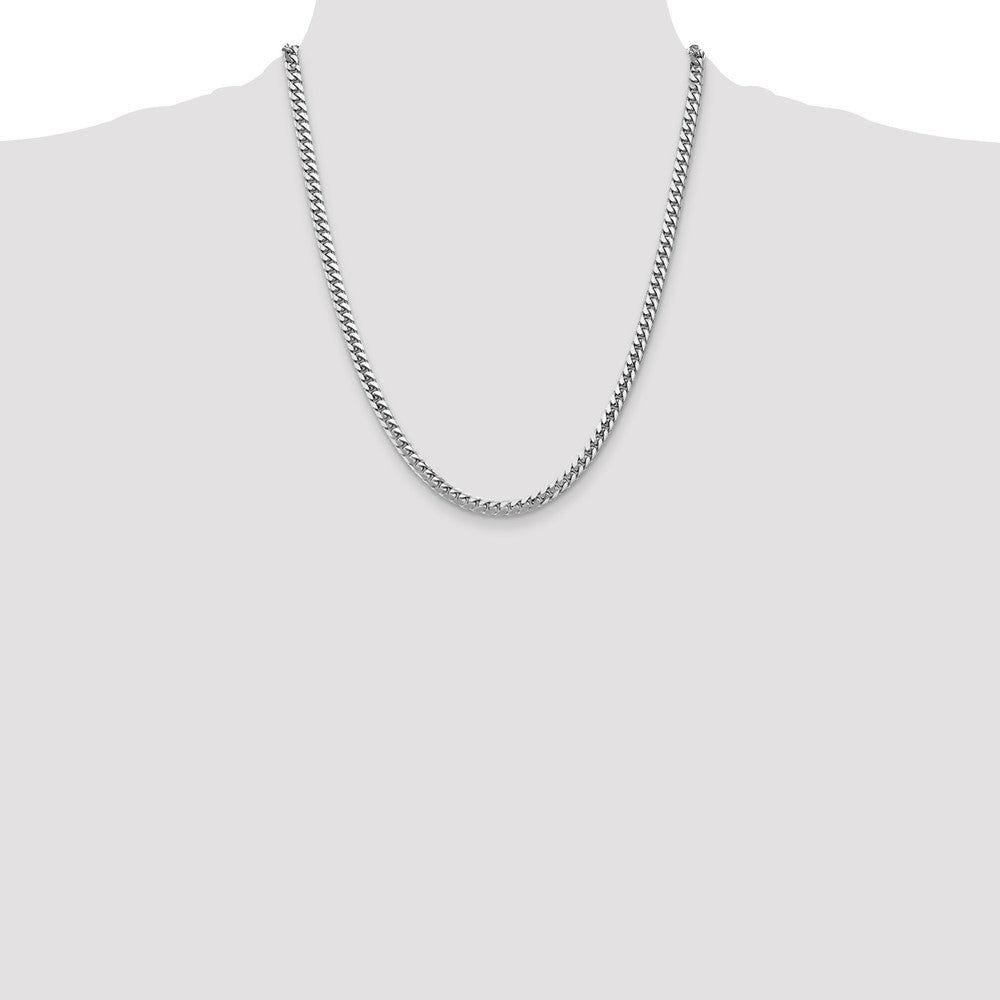 Shop 14K White Gold 22-Inch Miami Cuban Link Chain - 4.3mm, Stylish Value!