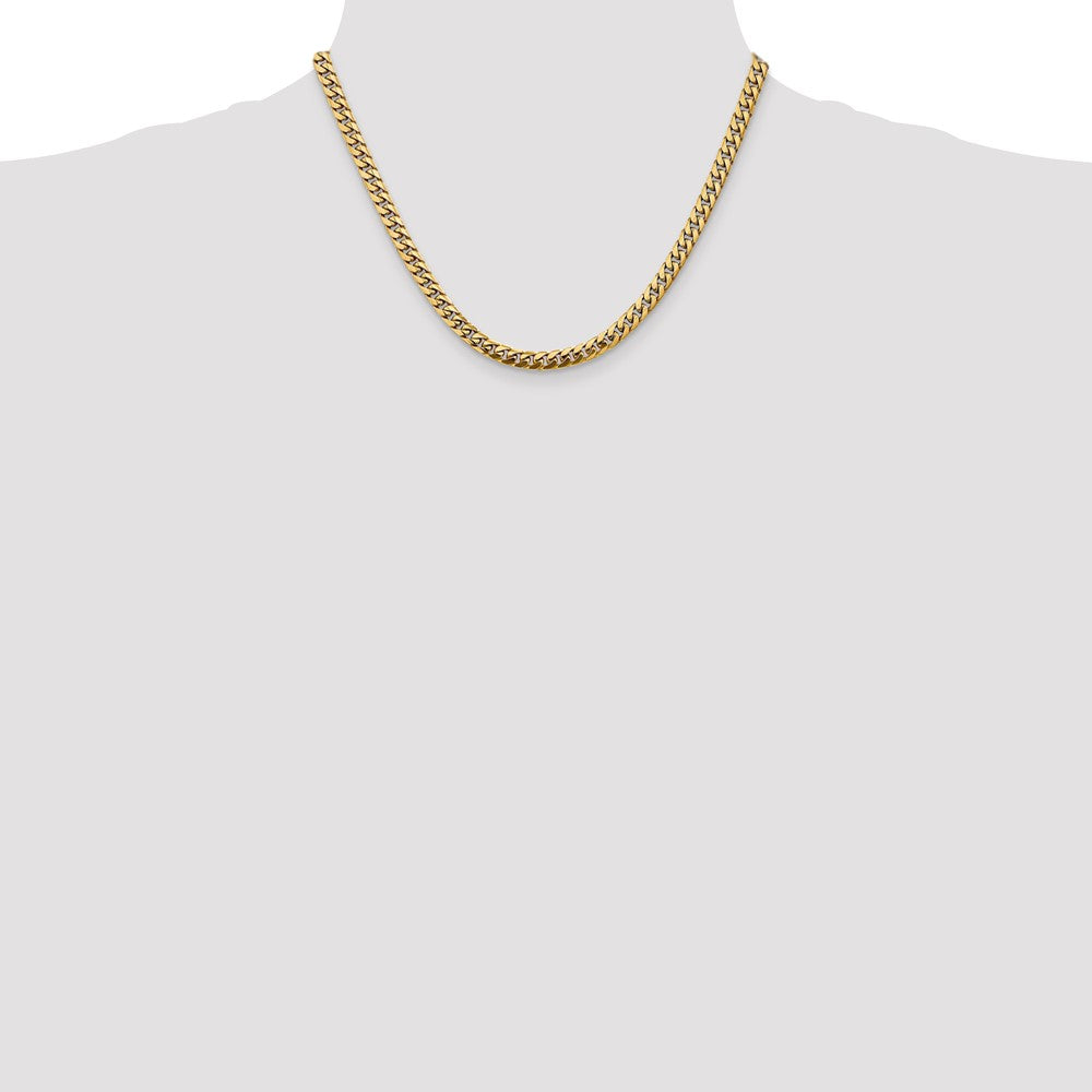 High-Quality 14K Gold Miami Cuban Link Chain - 18 Inch, 5mm, Stylish Value!
