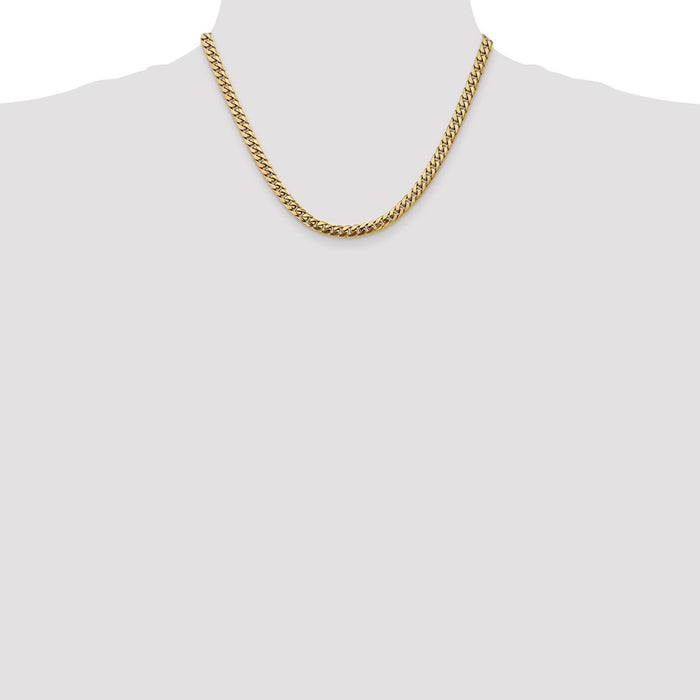 High-Quality 14K Gold Miami Cuban Link Chain - 18 Inch, 5mm, Stylish Value!-4