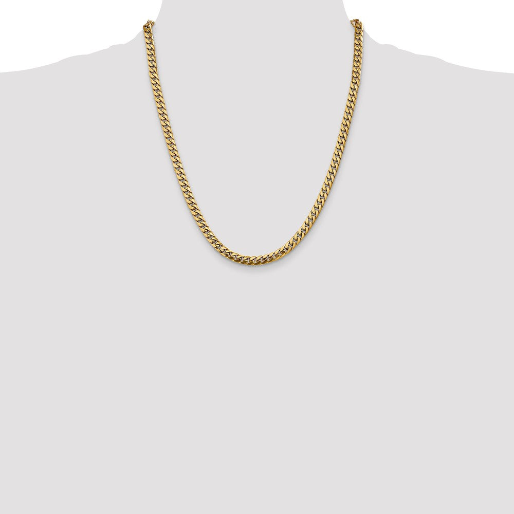 Buy Stylish 14K Solid Miami Cuban Link Chain - 22 Inch, 5mm, Affordable Luxury