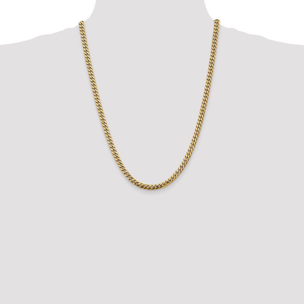 Exclusive 14K Solid Miami Cuban Link Chain - 24" 5mm, Stylish & Durable