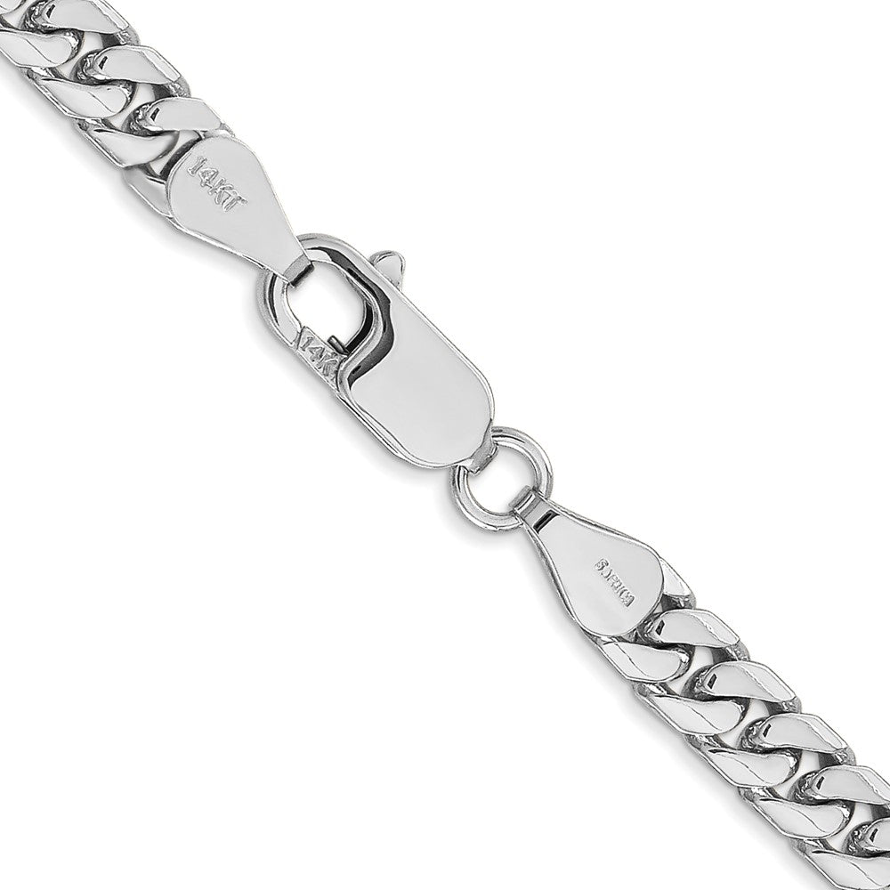 Buy Stylish 14K White Gold 18-Inch 5mm Miami Cuban Link Chain - Luxury Value