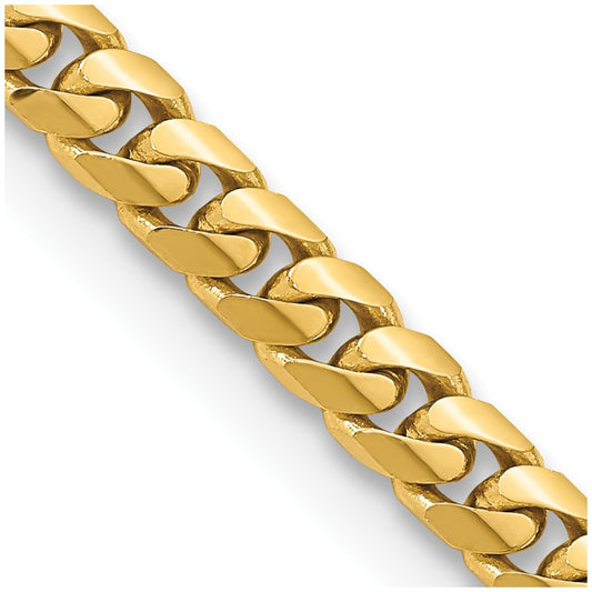 Buy Exclusive 14K Gold 26-Inch 5mm Solid Miami Cuban Link Chain