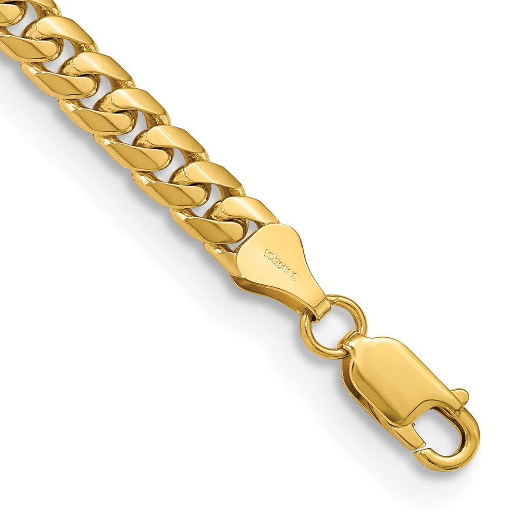 High-Quality 14K Solid Miami Cuban Link Bracelet - 8.5 Inch, Stylish Value!