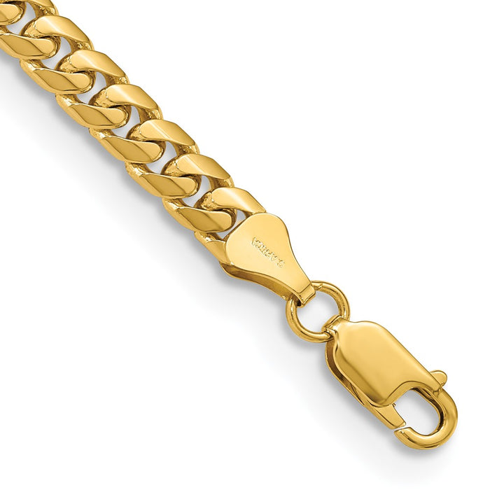 High-Quality 14K Solid Miami Cuban Link Bracelet - 8.5 Inch, Stylish Value!-1