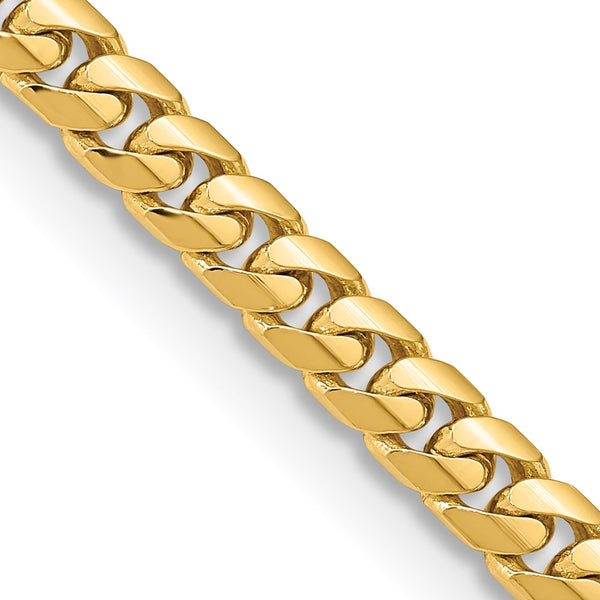 14K Solid Miami Cuban Link Chain 5.5mm