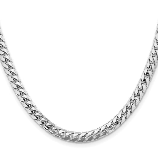 Shop Stylish 14K White Gold 20-Inch Cuban Link Chain - 5.5mm Luxury Design