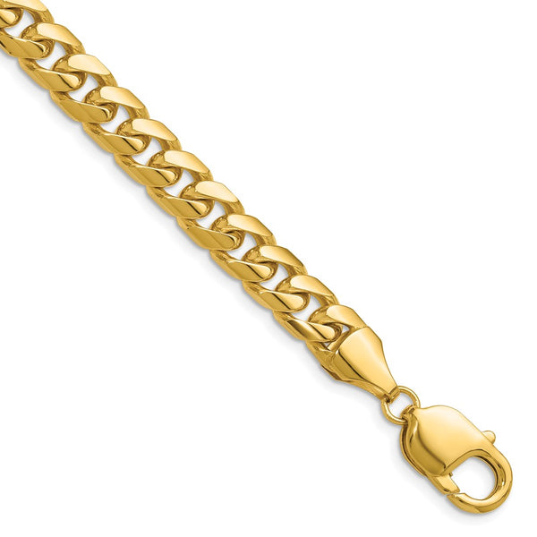 14K Solid Miami Cuban Link Chain - 8mm Width