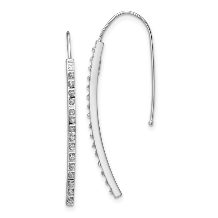 Buy Stylish 14K White Gold Diamond Enchantment Earrings - Luxury Design-1