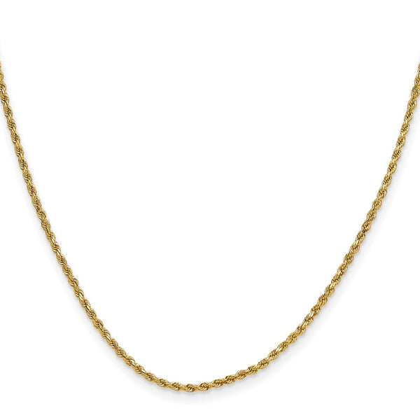 14K Gold 20-Inch Diamond-Cut Rope Chain - .85mm