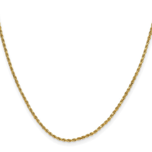 Buy Exclusive 14K Gold 18-Inch Diamond-Cut Rope Chain - Stylish & Value!