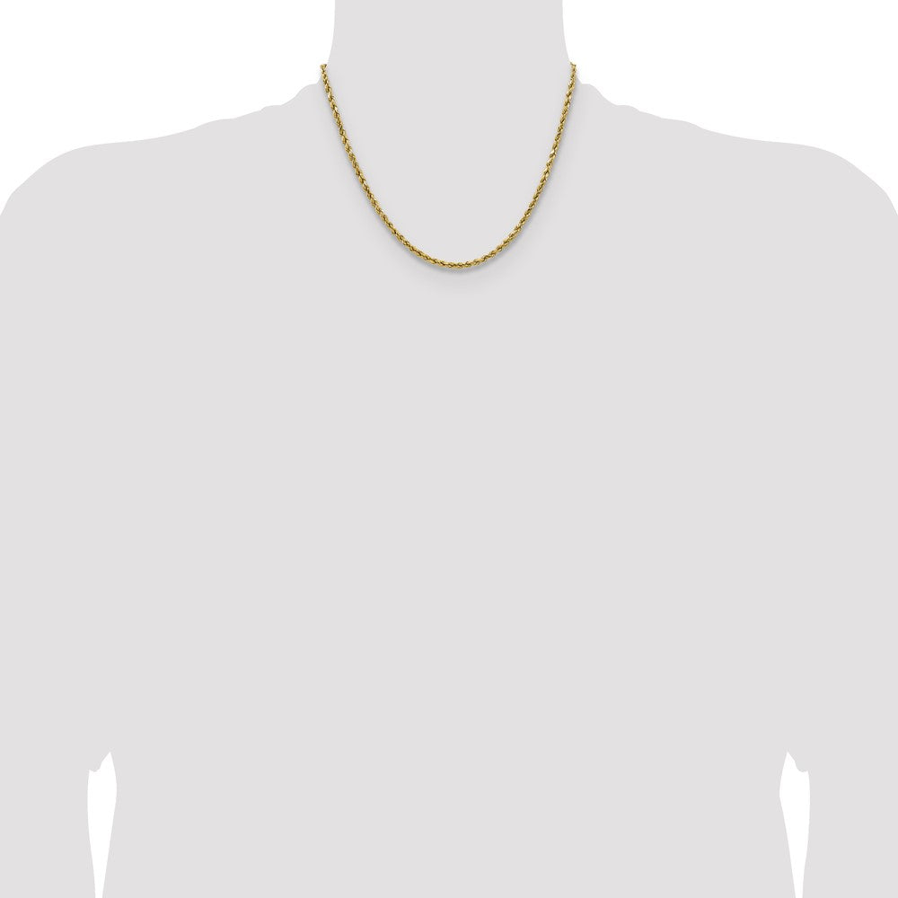 Shop Exclusive 14K Gold 18-Inch 2.5mm Diamond-Cut Rope Chain - Stylish Value