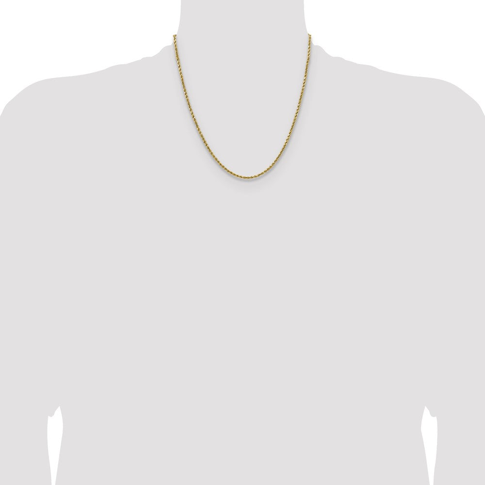 Buy Stylish 14K Gold 20-Inch 2.5mm Diamond-Cut Rope Chain - Luxury Design
