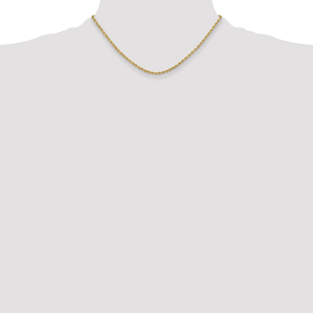 Shop 14K Gold 16-Inch 3mm Diamond-Cut Rope Chain - Stylish & Affordable Luxury