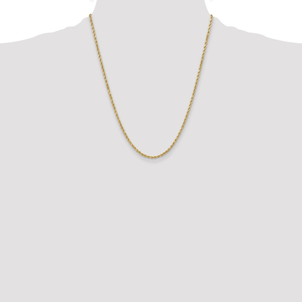 Shop Exclusive 14K Gold 22-Inch Diamond-Cut Rope Chain | Stylish 3mm Design