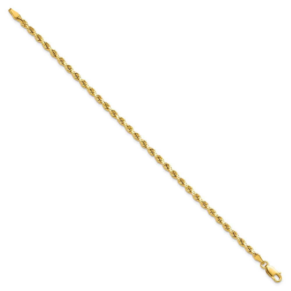 Shop 14K Gold 7-Inch 3mm Diamond-Cut Rope Chain - Stylish & Affordable Luxury