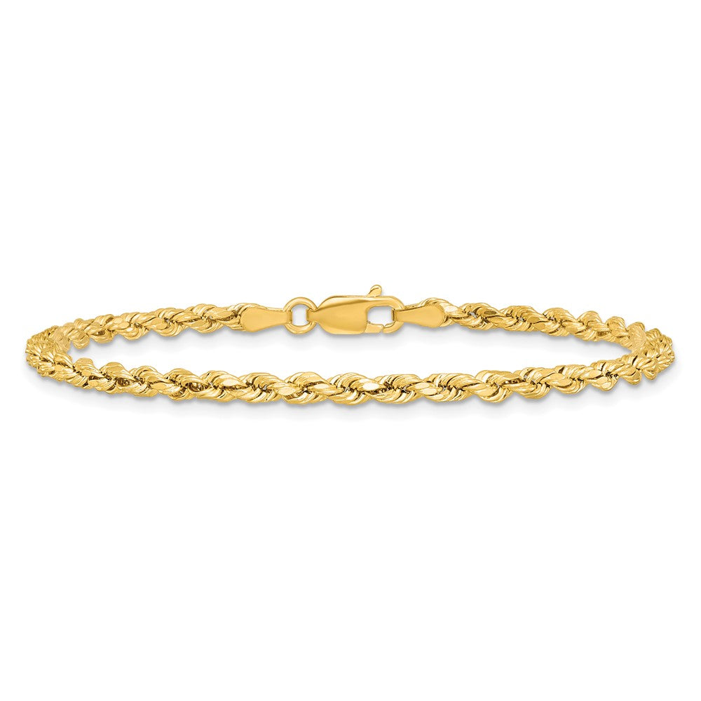 Shop 14K Gold 7-Inch 3mm Diamond-Cut Rope Chain - Stylish & Affordable Luxury