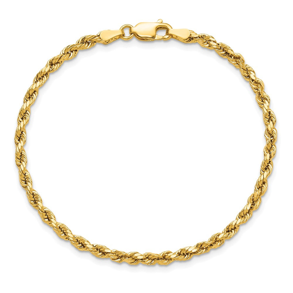 Shop 14K Gold 7-Inch 3mm Diamond-Cut Rope Chain - Stylish & Affordable Luxury
