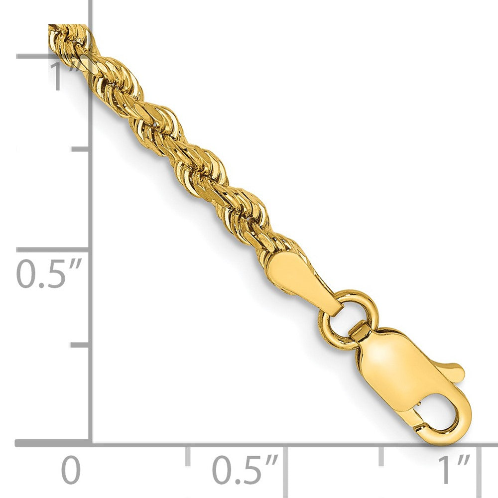 Shop 14K Gold 7-Inch 3mm Diamond-Cut Rope Chain - Stylish & Affordable Luxury