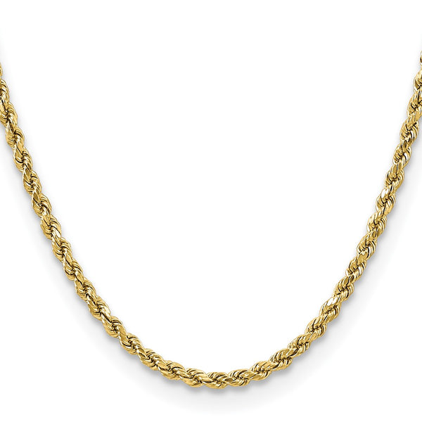 14K Gold 3.5mm Diamond-Cut Rope Chain - Style GR1-1002327