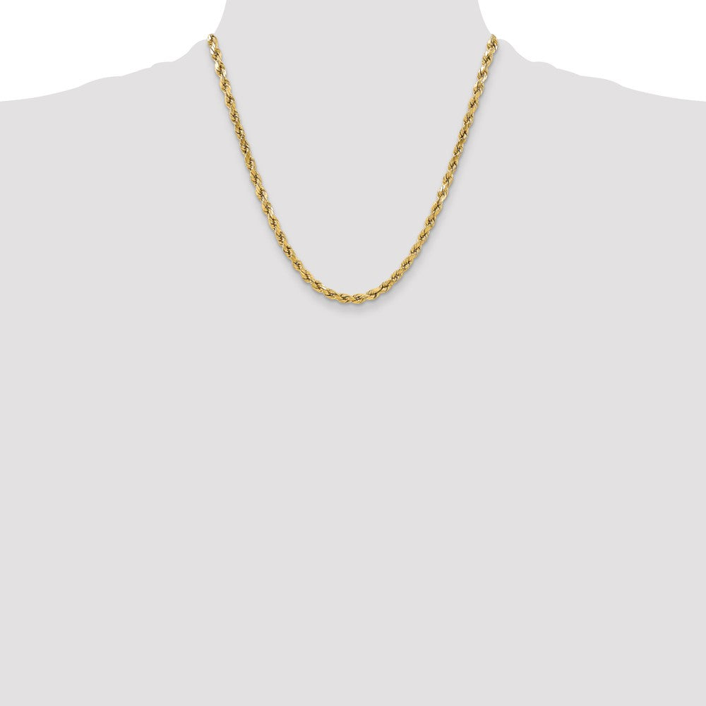 Buy Exclusive 14K Gold 20-Inch Diamond-Cut Rope Chain - Stylish & Affordable!
