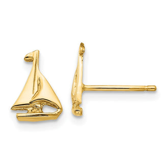 Shop Exclusive 14K Gold Sailboat Earrings - Stylish & Affordable Jewelry
