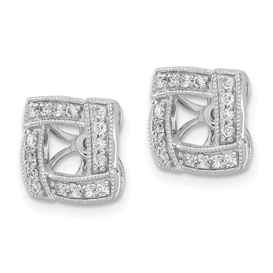 Buy 14K White Gold 1/3 Carat Lab-Grown Diamond Earrings - Stylish Value!