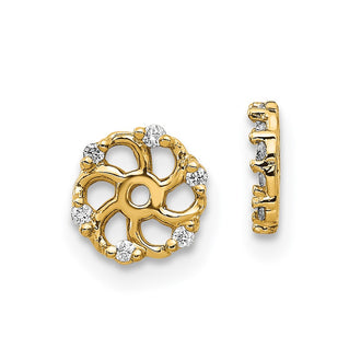 High-Quality 14K Gold Earring Jacket with 1/20 Carat Lab Grown Diamond - Stylish!