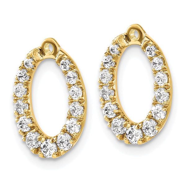 14K Gold 5/8 Carat Lab-Grown Diamond Earring Jackets