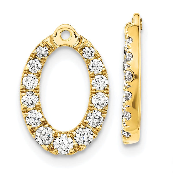 14K Gold 5/8 Carat Lab-Grown Diamond Earring Jackets