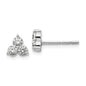 Shop Exclusive 14K White Gold 1/2 Carat Lab-Grown Diamond Stud Earrings - Stylish!-1