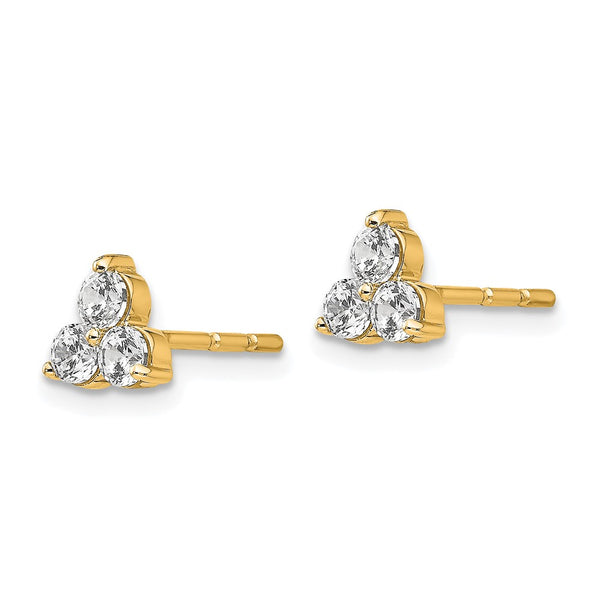 14K Gold 1/2 Carat VS DEF Lab-Grown Diamond Stud Earrings