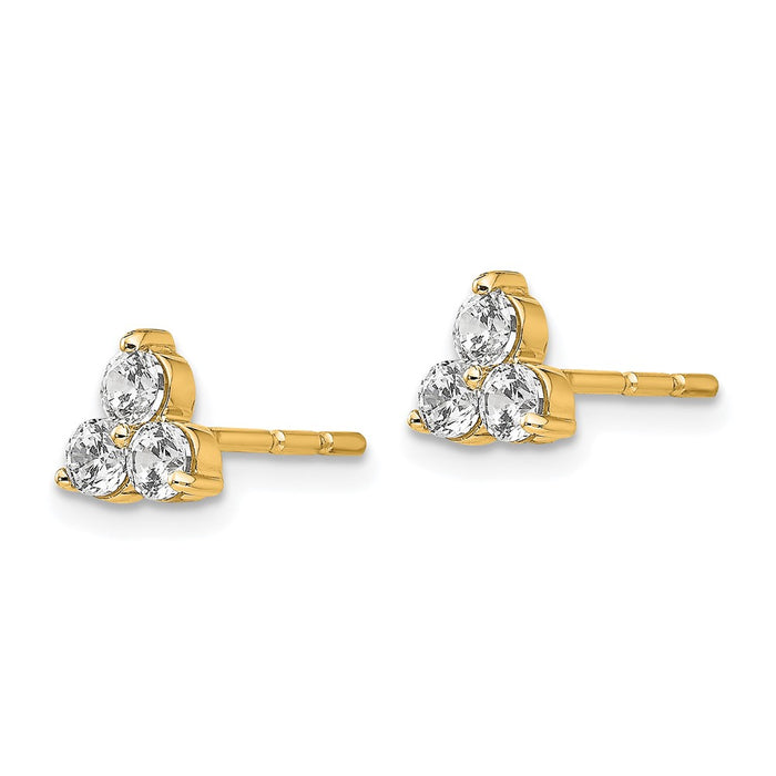 Buy Exclusive 14K Gold 1/2 Carat VS DEF Lab-Grown Diamond Stud Earrings-2