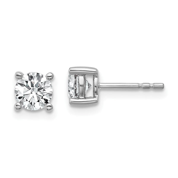 1.00ct Round Diamond Stud Earrings in 10K White Gold
