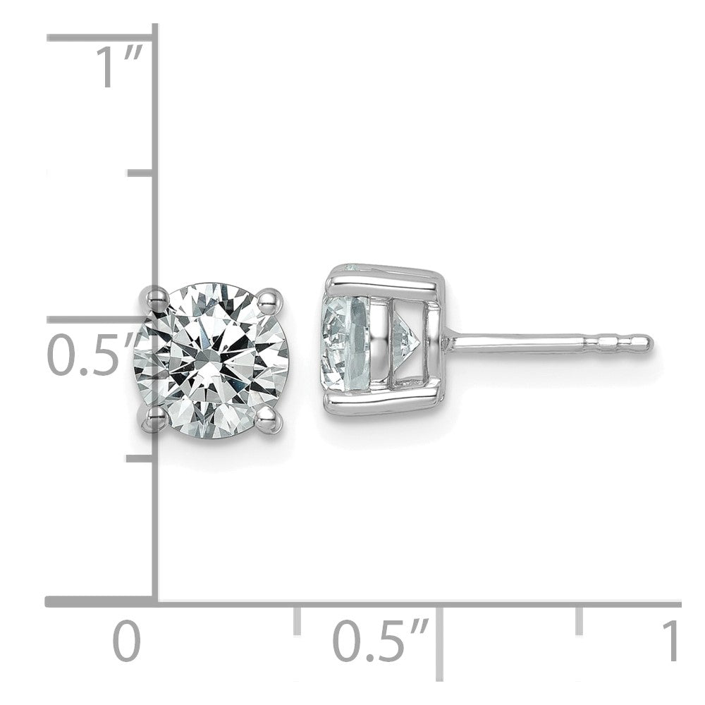 Buy Stylish 14K White Gold 2.5 ct Lab-Grown Diamond Stud Earrings - VS/SI+ G+ Clarity
