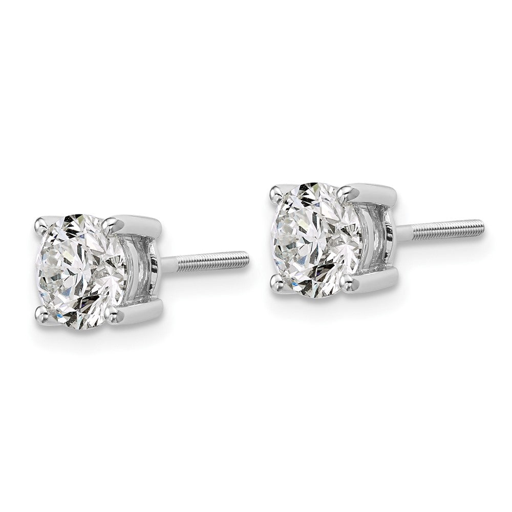 Buy Stylish 14K White Gold 3 Carat Lab-Grown Diamond Stud Earrings, Heavyweight