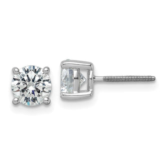 Buy Stylish 14K White Gold 3 Carat Lab-Grown Diamond Stud Earrings, Heavyweight