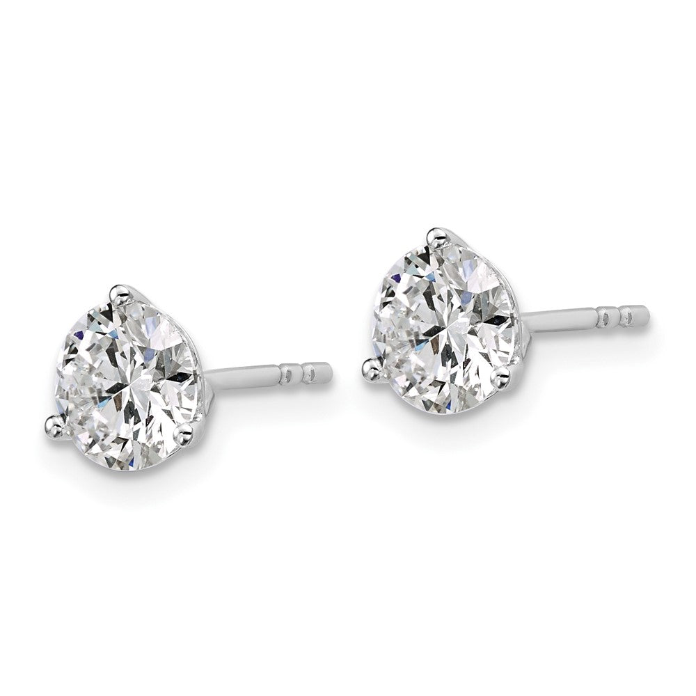 Buy Exclusive 14K White Gold 2.5 ctw Lab-Grown Diamond Stud Earrings, Stylish & Heavyweight Design