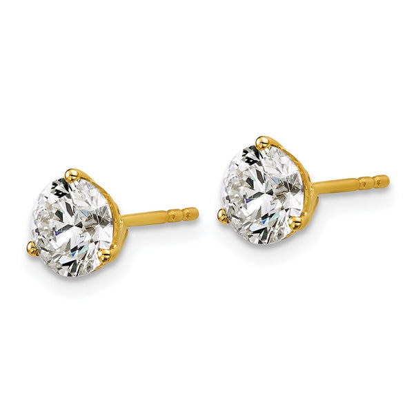 14K Yellow Gold 2.5 ctw Lab-Grown Diamond Stud Earrings - Style GR1-1016583