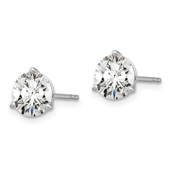 14K White Gold 4 Carat Lab-Grown Diamond Stud Earrings - Style GR1-1002589