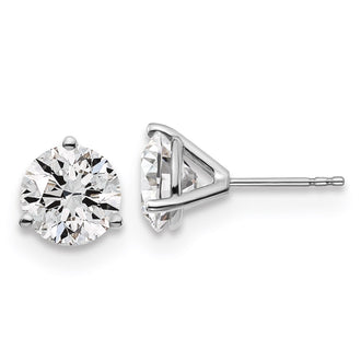 Exclusive 14K White Gold 4 Carat Lab-Grown Diamond Stud Earrings - Luxury Design