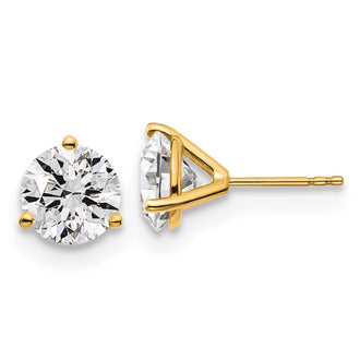 Buy Affordable 14K Yellow Gold 4 Carat Lab-Grown Diamond Stud Earrings